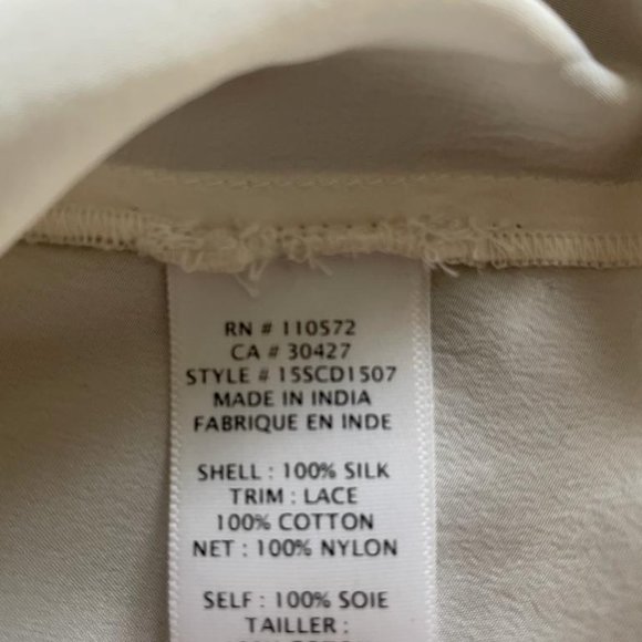 Twelfth Street by Cynthia Vincent Silk Embroidered Blouse - Picture 3 of 8